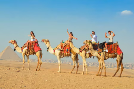 Camel Ride Around The Pyramids